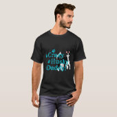 T-shirt Papa fou Husky (Devant entier)