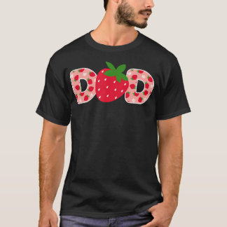 T-shirt Papa Fraise Premier Anniversaire Famille Fraise Dr