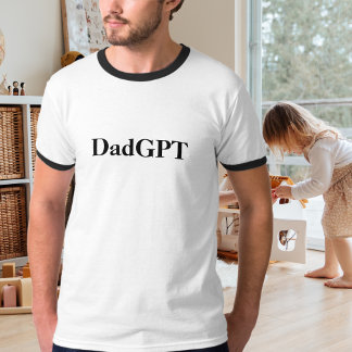 T-shirt Papa Funny Anniversaire PapaGPT Powered by AI & Pa