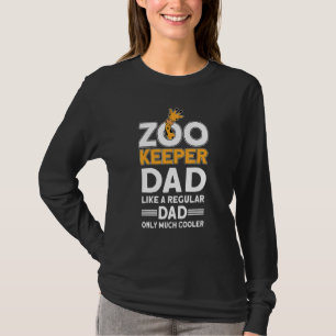 T-shirt Papa gardien de zoo homme Animal de zoo Gardien de