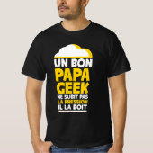 T-shirt Papa Geek Bière Pression (Devant)