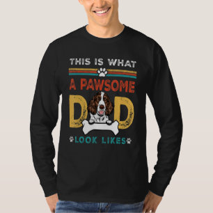 T-shirt Papa génial ressemble à un épagneul springer angla