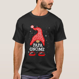 T-shirt Papa Gnome Noël drôle de famille assortie T