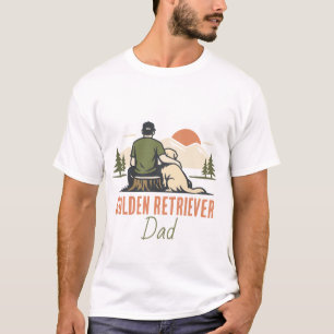 T-shirt Papa Golden Retriever