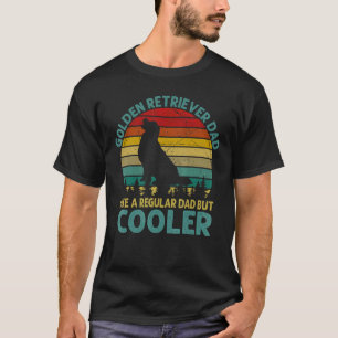 T-shirt Papa Golden Retriever Comme Un Papa Normal Mais Pl