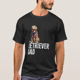 T-shirt Papa Golden Retriever Papa Chien Amoureux de Retri