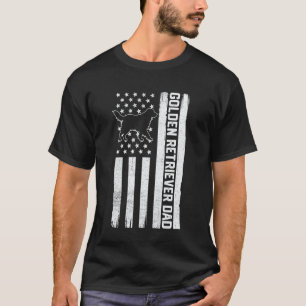 T-shirt Papa Golden Retriever Papa Chien Doré Pour Hommes 