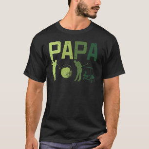 T-shirt Papa Golf Player Papa Fête des pères Golf Club Gol
