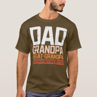 T-shirt Papa Grand Papi Grand Mari Grand Papi Papa Papa Pa