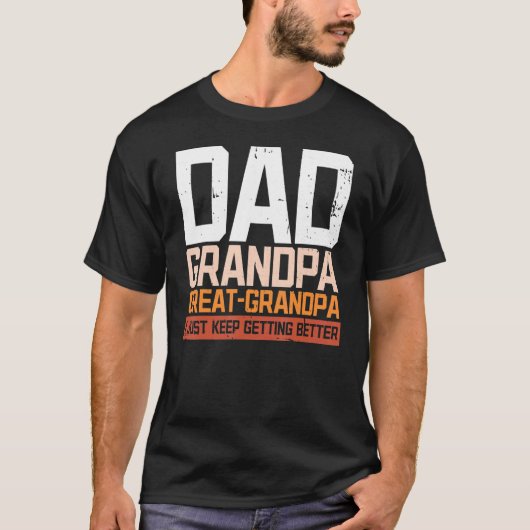 T-shirt Papa Grand Papi Grand Mari Grand Papi Papa Papa Pa (Devant)