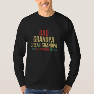 T-shirt Papa Grand-Père, Grand-Père, Je Ne Cesse Pas De Fa