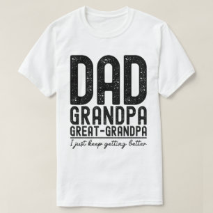 T-shirt Papa grand-père grande Fête des pères grand-père d
