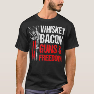 T-shirt Papa Grand-père Vétérinaire US Drapeau Whiskey Bac