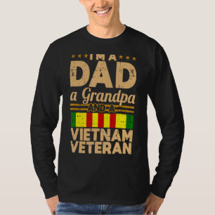 T-shirt Papa grand-père Vietnam Vétérinaire Fête des pères