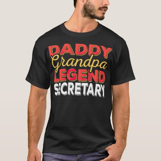 T-shirt Papa Grandpa Legend couleur (Devant)