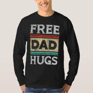 T-shirt Papa Gratuit Embrasser Im Vacciné Grand-Père Papa