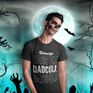 T-shirt Papa Halloween Chemises Dadcula pour homme