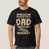T-shirt Papa harmonica (Devant)