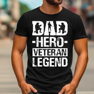 T-shirt Papa Hero Vétérinaire Légende   Fête des pères pat