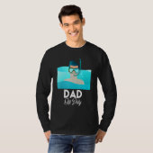T-shirt Papa Hors Service Vacances Plage Lunettes de solei (Devant entier)