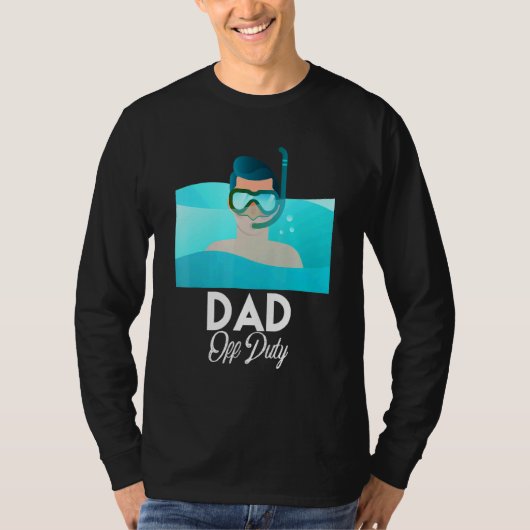 T-shirt Papa Hors Service Vacances Plage Lunettes de solei (Devant)