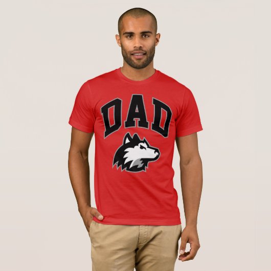 T-shirt Papa Huskies (Devant entier)