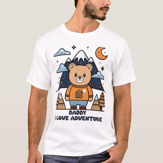 T-SHIRT PAPA J'AIME L'AVENTURE (Devant)