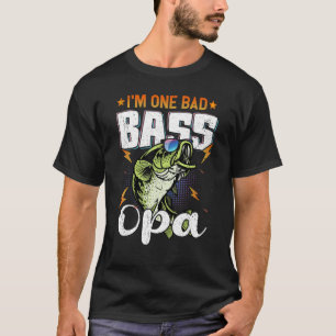 T-shirt Papa Je Suis Un Mauvais Bass Opa Pêche À La Basse 