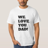 T-shirt Papa (je t'aime) (Devant)