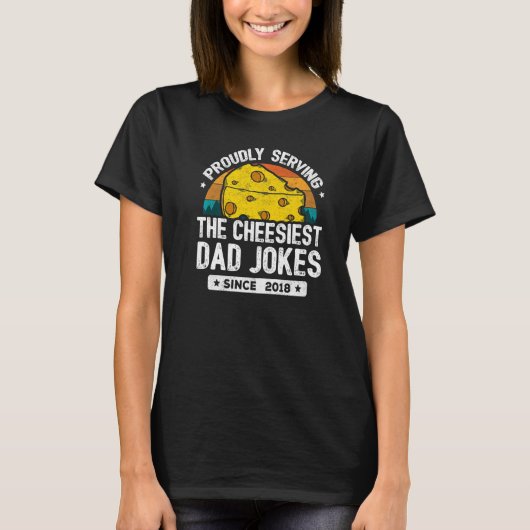T-shirt Papa Joke Puns Papa Blagues depuis 2018 Papa Plais (Devant)