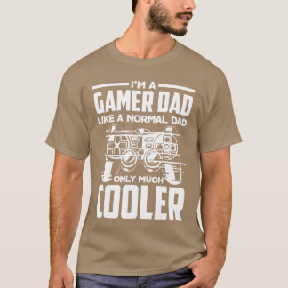 T-shirt Papa joueur comme un papa normal mais en beaucoup