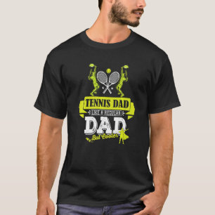 T-shirt Papa Joueur De Tennis Profession Entraîneur Convie