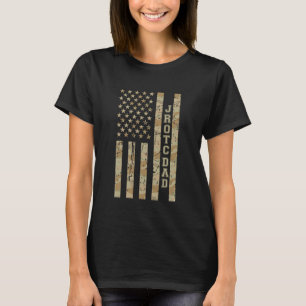 T-shirt Papa JROTC Papa fier Famille militaire Désert Camo