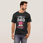 T-shirt Papa l'a maîtrisé diplômé d'un master léopard (Devant entier)