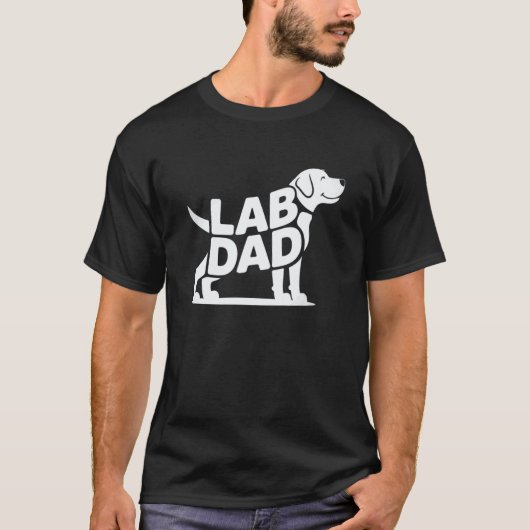 T-shirt Papa Lab. Conception de Labrador Retriever pour ho (Devant)