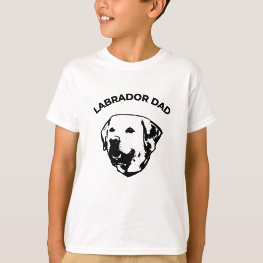 T-shirt papa Labrador (Devant)