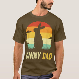 T-shirt Papa lapin Fête des Pères Retro Vintage Lapin Papa