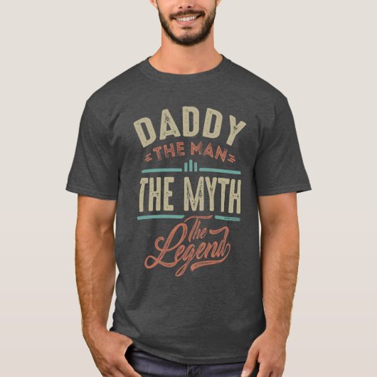 T-shirt Papa Le Mythe La Légende (Devant)