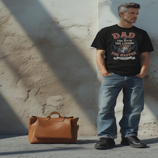 T-shirt Papa : Le Mythe, La Légende, Le Père Amusant Nappe