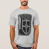 T-shirt Papa le plus courageux du monde (Devant)