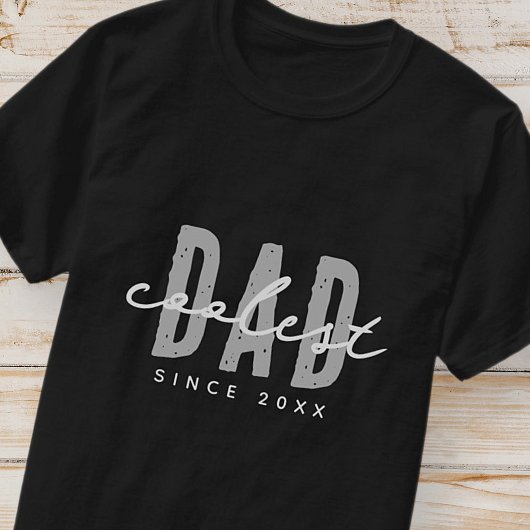 T-shirt Papa le plus frais depuis 20XX Moderne Simple Prep