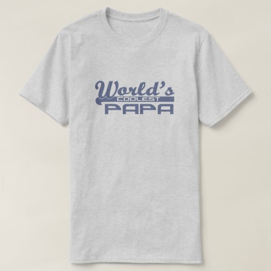 T-shirt Papa le plus froid du monde (Design devant)