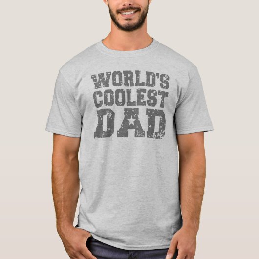 T-shirt Papa le plus froid du monde (Devant)