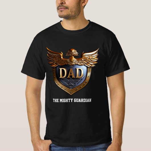 T-shirt Papa, Le Puissant Bouclier Gardien (Devant)