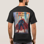 T-shirt Papa Le Superhéros Original (Dos)