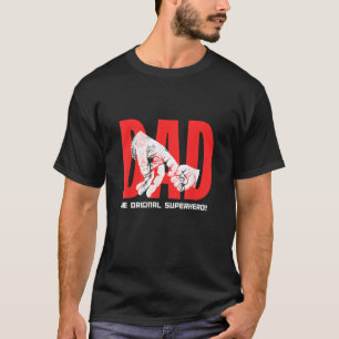 T-shirt Papa Le Superhéros original Inspiration de la Fête
