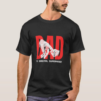 T-shirt Papa Le Superhéros original Inspiration de la Fête