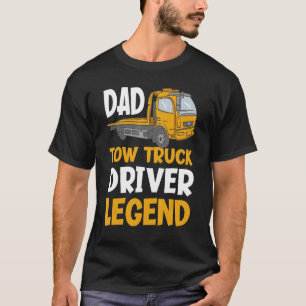 T-shirt Papa Legend Funny Tow Truck Driver