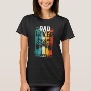 T-shirt Papa Level Unlocked