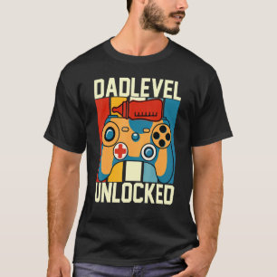 T-shirt Papa Level Unlocked